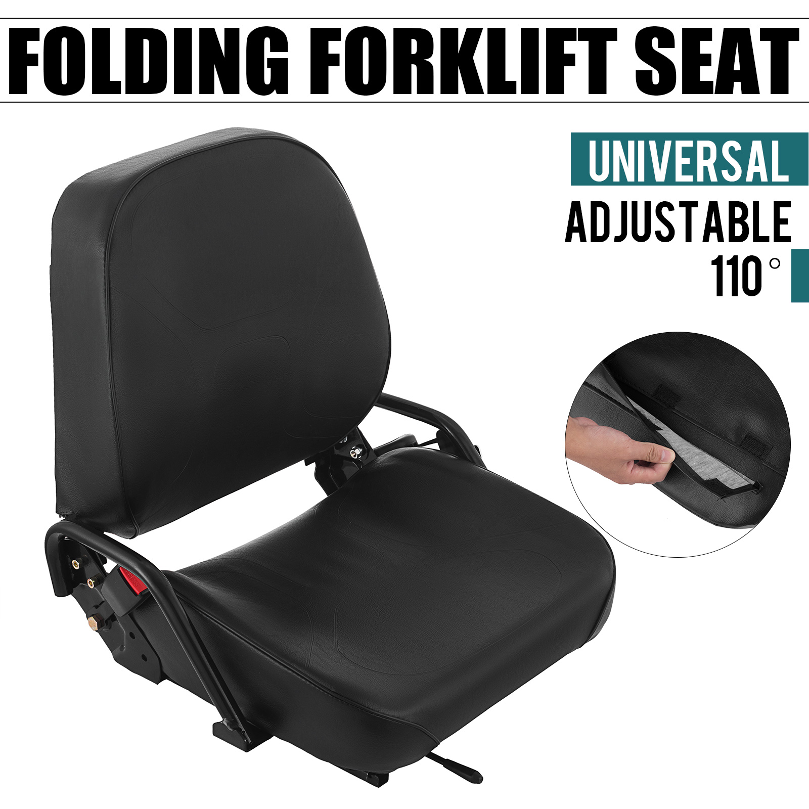 New Universal Vinyl Forklift Seat Fits Clark Cat Hyster Yale Toyota Mitsubishi Business Industrial Material Handling