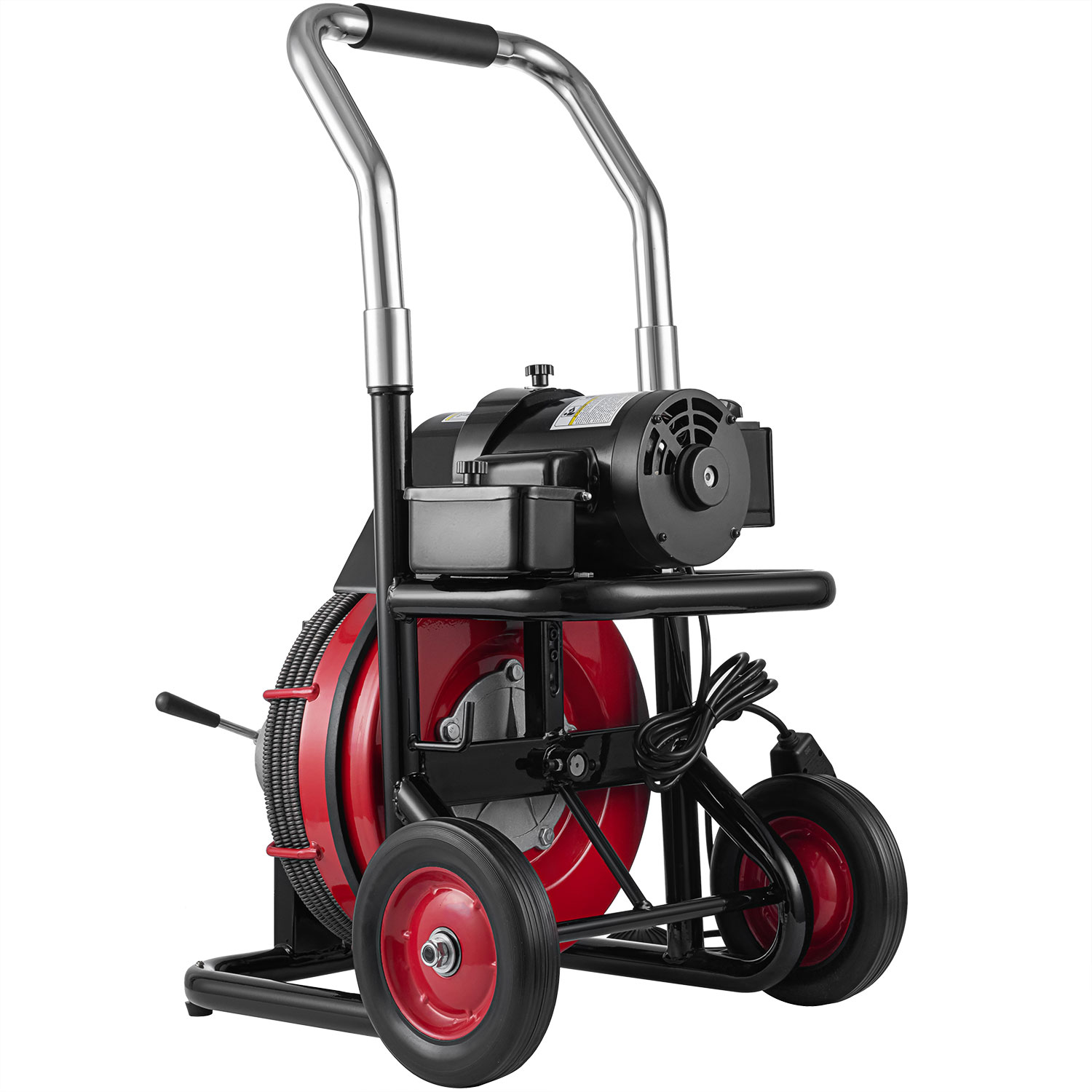 Commercial Drain Cleaner 100ft x 1/2" Sewer Snake Drain Auger Cleaning w/ Cutter