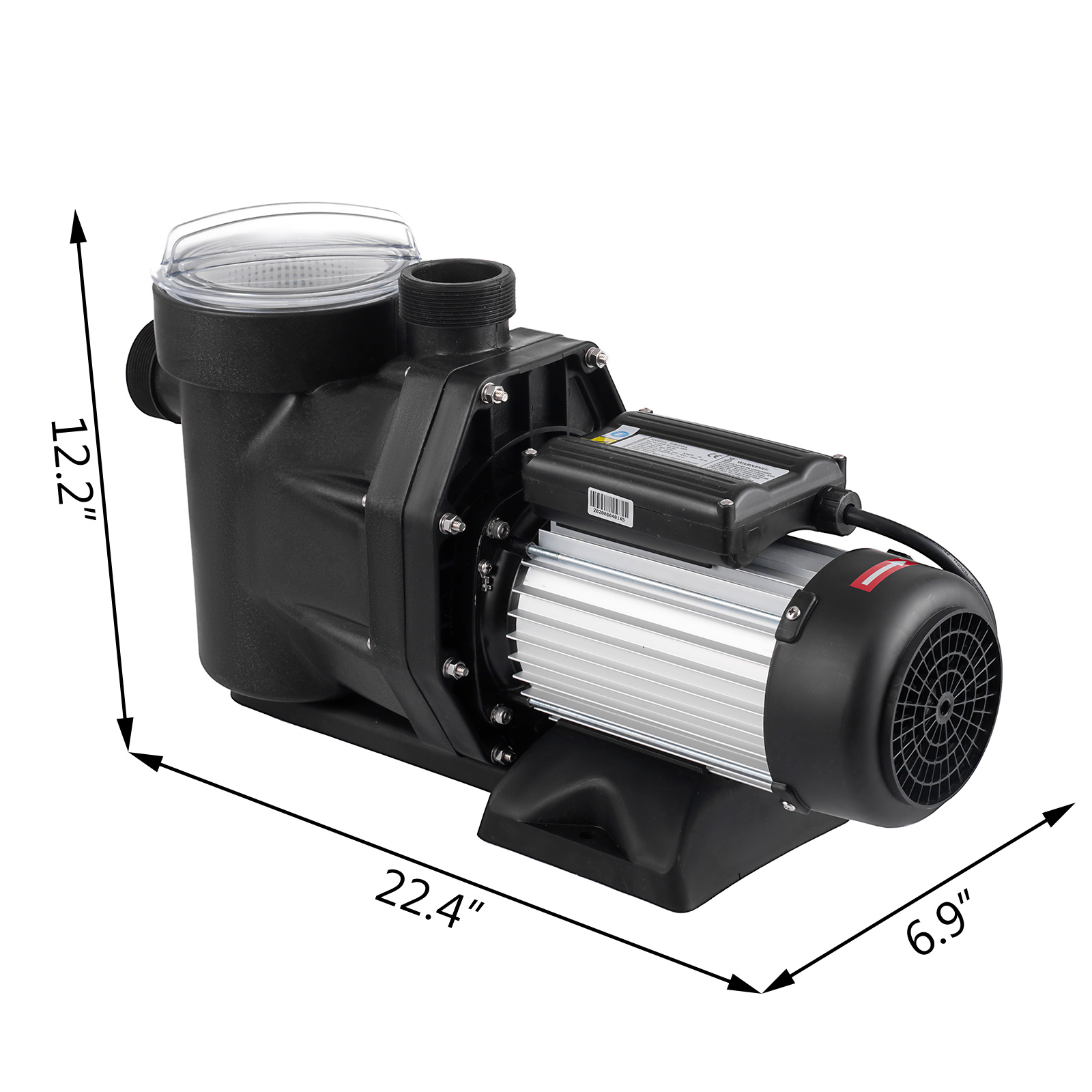 Northlight Self-Priming Above-Ground Swimming Pool Pump, 1 HP