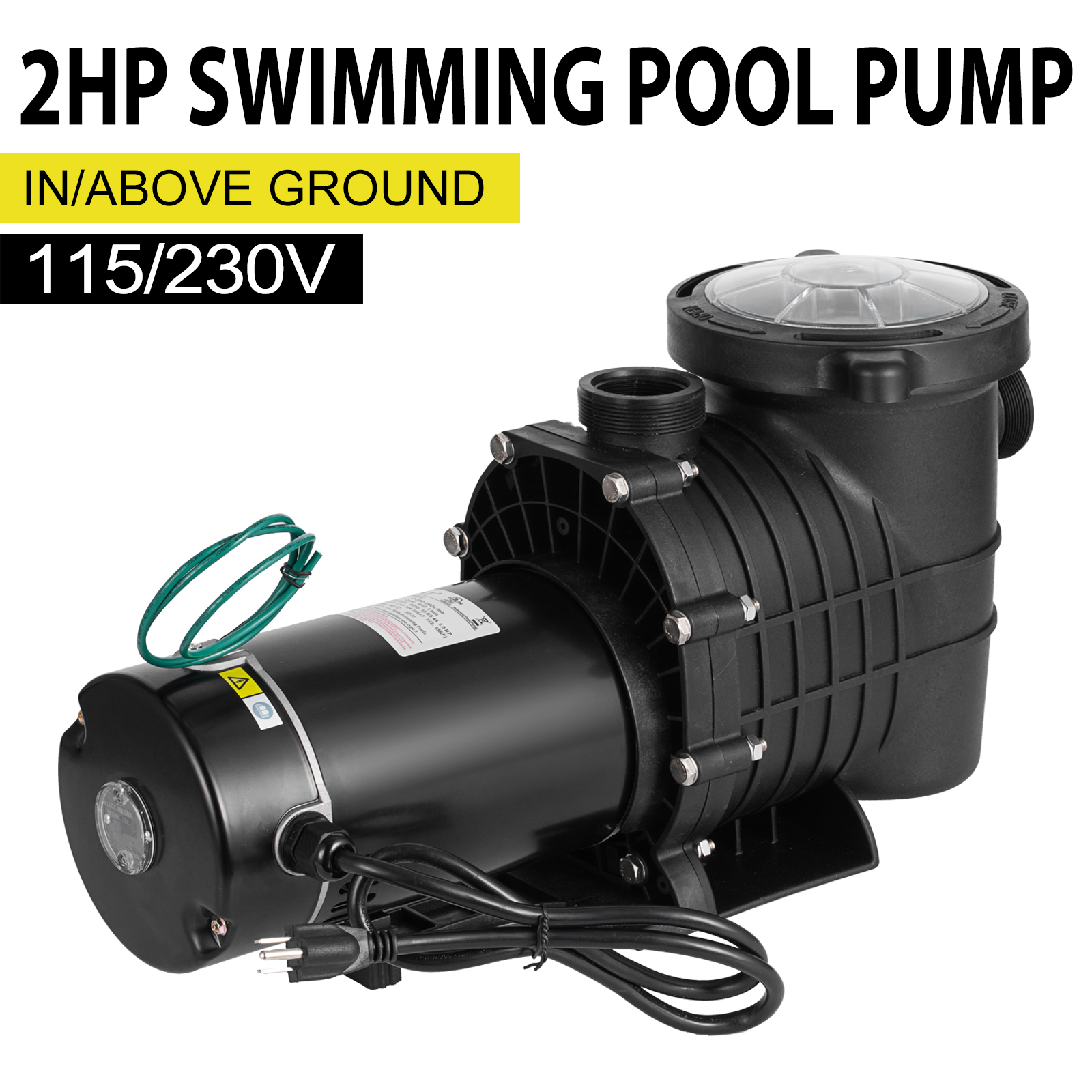 InGround Swimming Pool Pump Motor w/ Strainer Generic Hayward Replacemen 1.5HP InGround Swimming Pool Pump Motor w/ Strainer Generic Hayward Replacemen 1.5HP