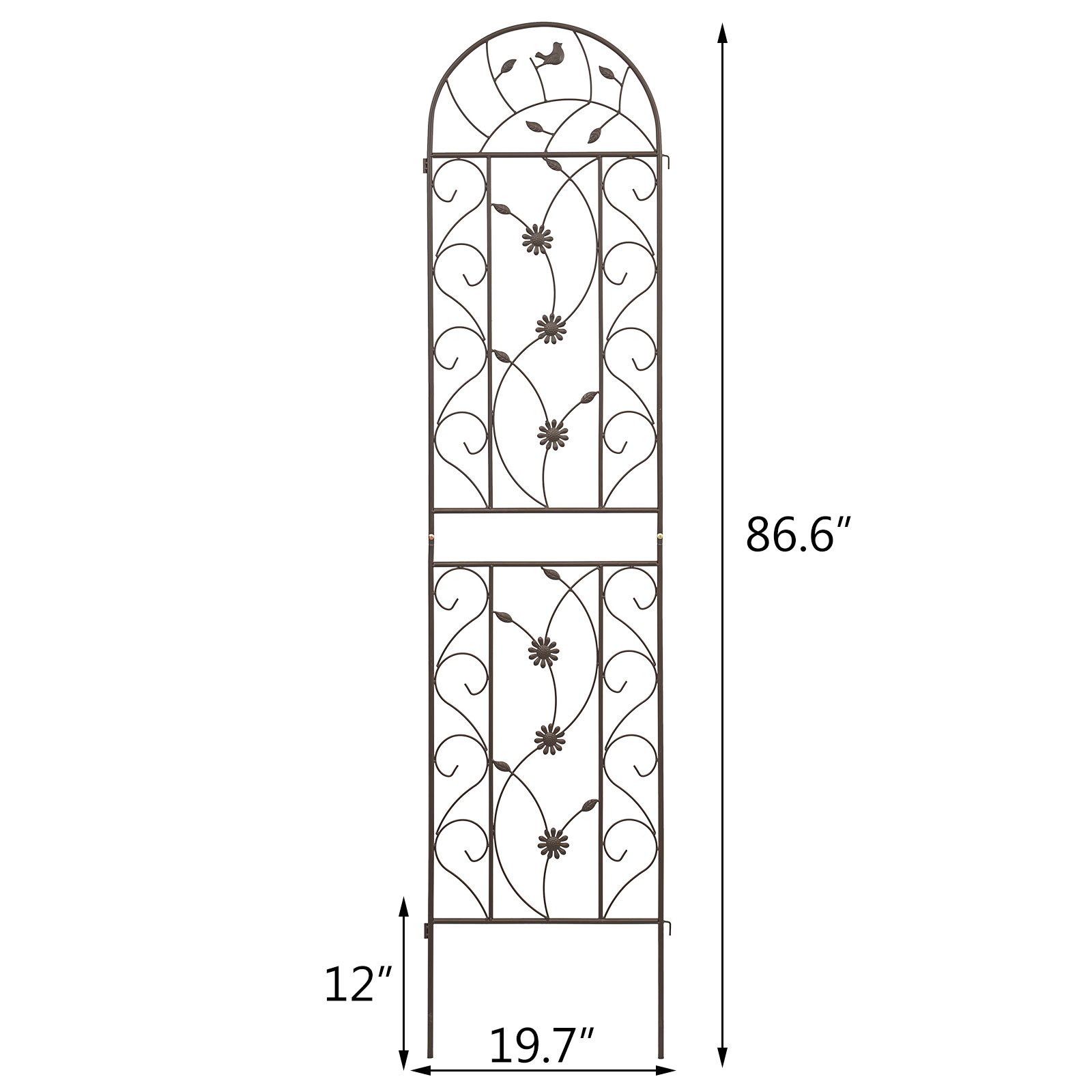 4 Pack 86.7" H x 19.7" W Garden Trellis with Coating for Climbing Plants Outdoor - Picture 9 of 84