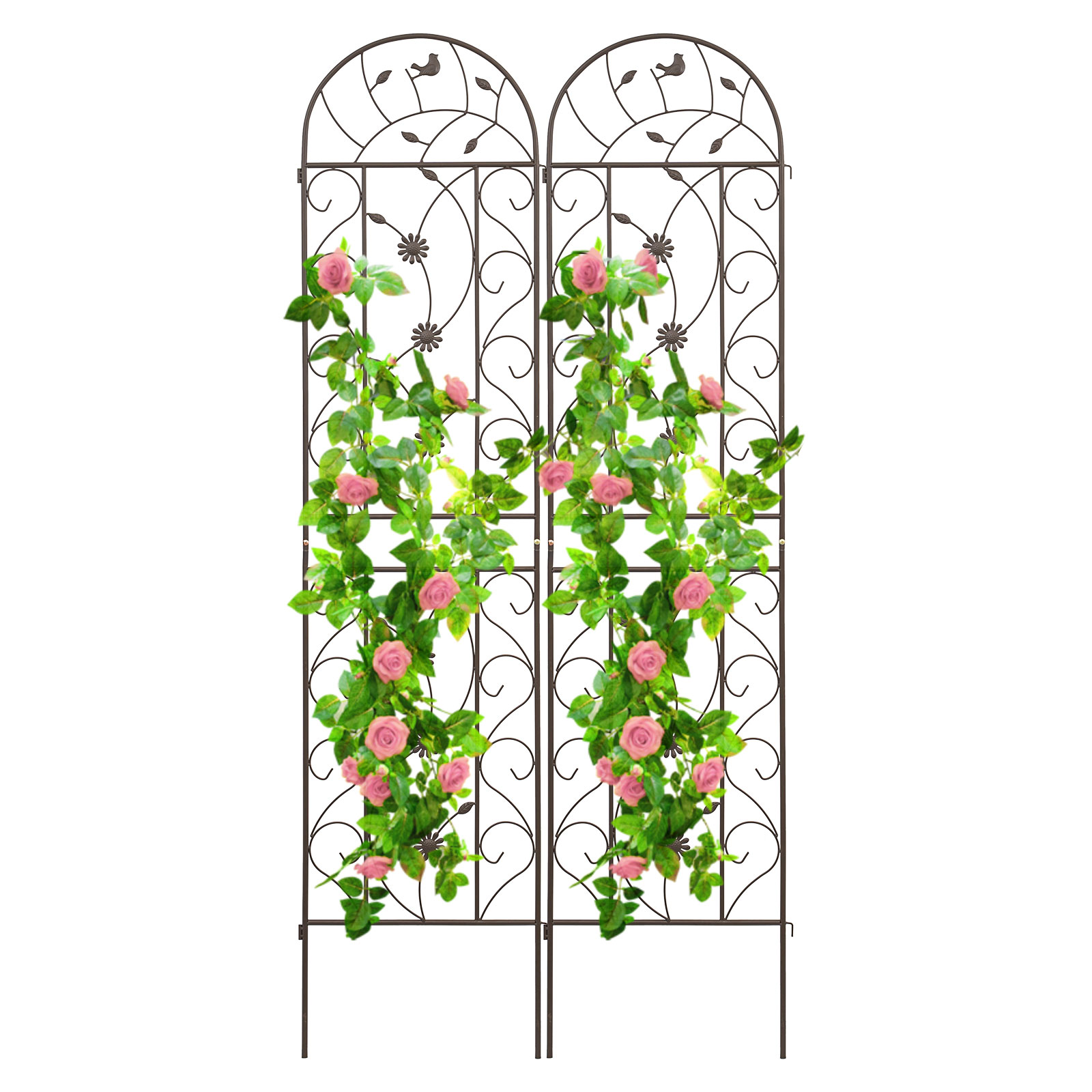 4 Pack 86.7" H x 19.7" W Garden Trellis with Coating for Climbing Plants Outdoor - Picture 8 of 84