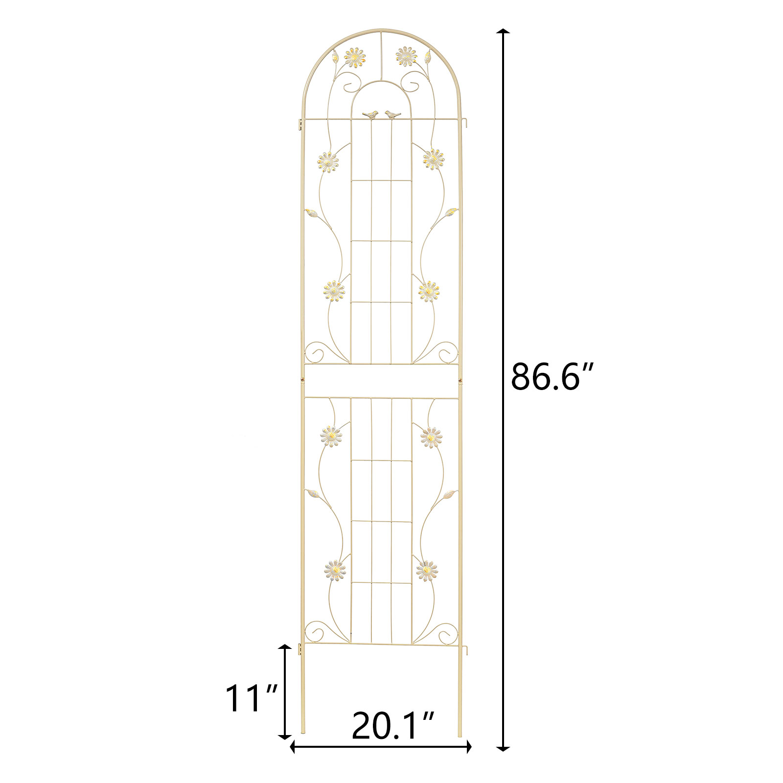 4 Pack 86.7" H x 19.7" W Garden Trellis with Coating for Climbing Plants Outdoor - Picture 62 of 84