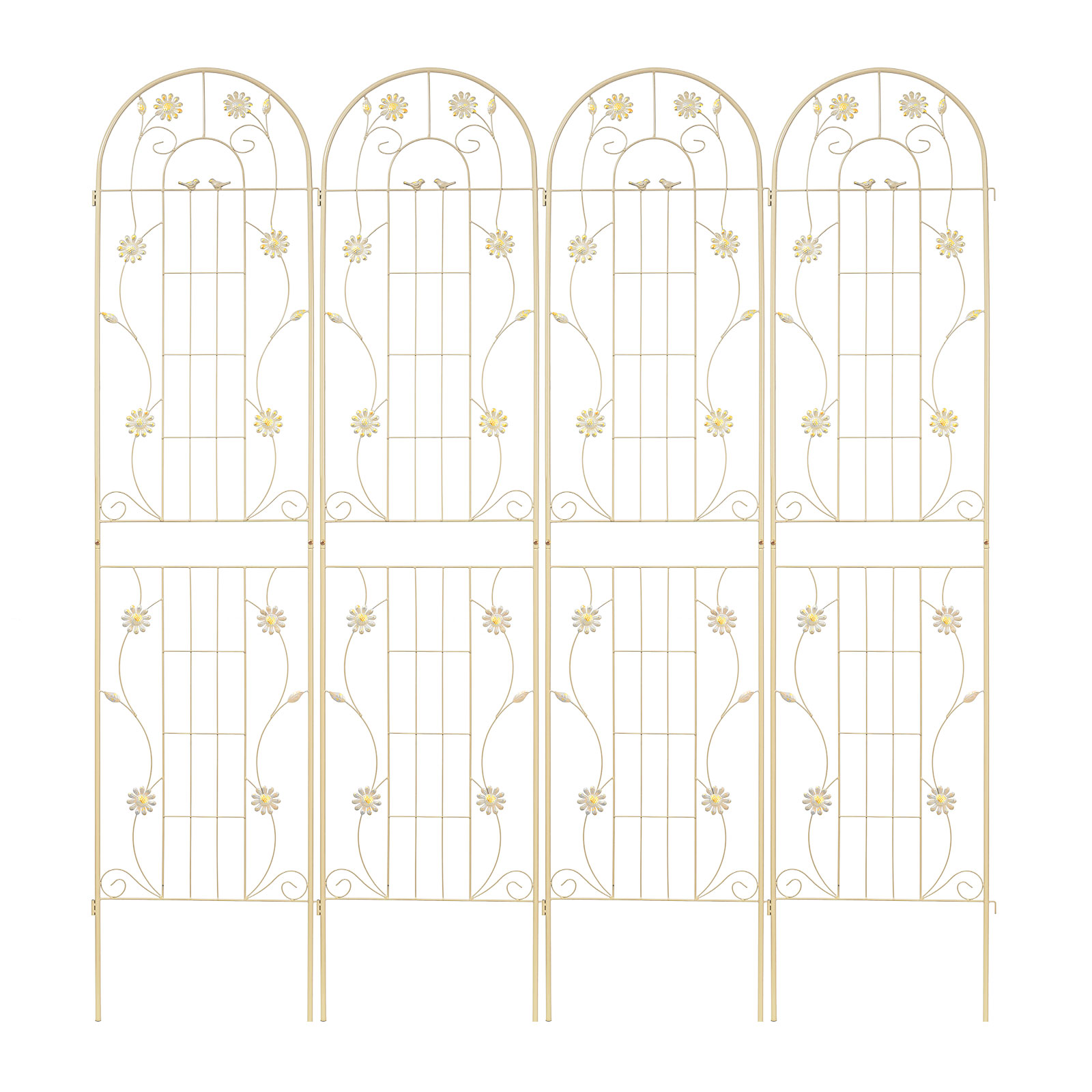 4 Pack 86.7" H x 19.7" W Garden Trellis with Coating for Climbing Plants Outdoor - Picture 61 of 84