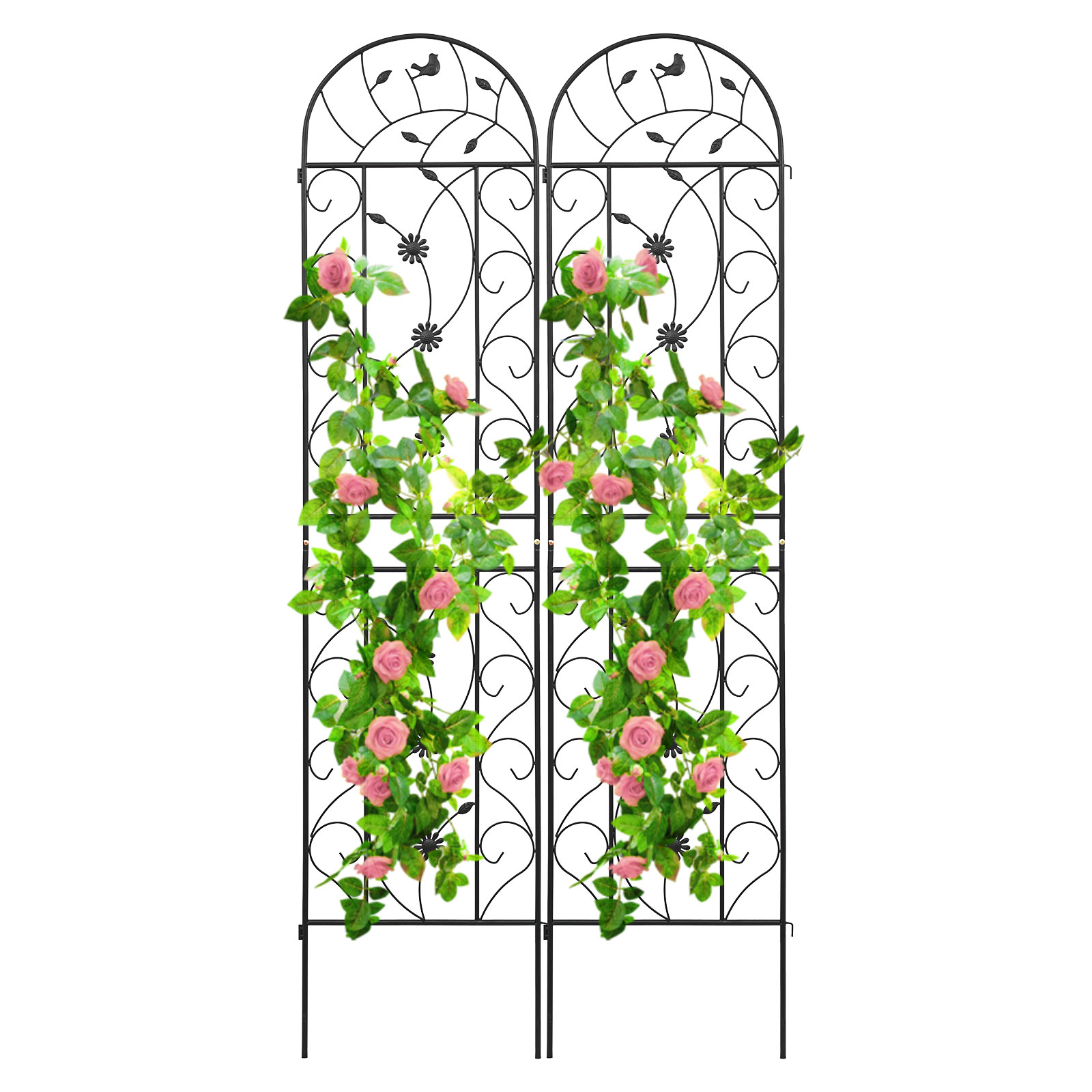 4 Pack 86.7" H x 19.7" W Garden Trellis with Coating for Climbing Plants Outdoor - Picture 32 of 84