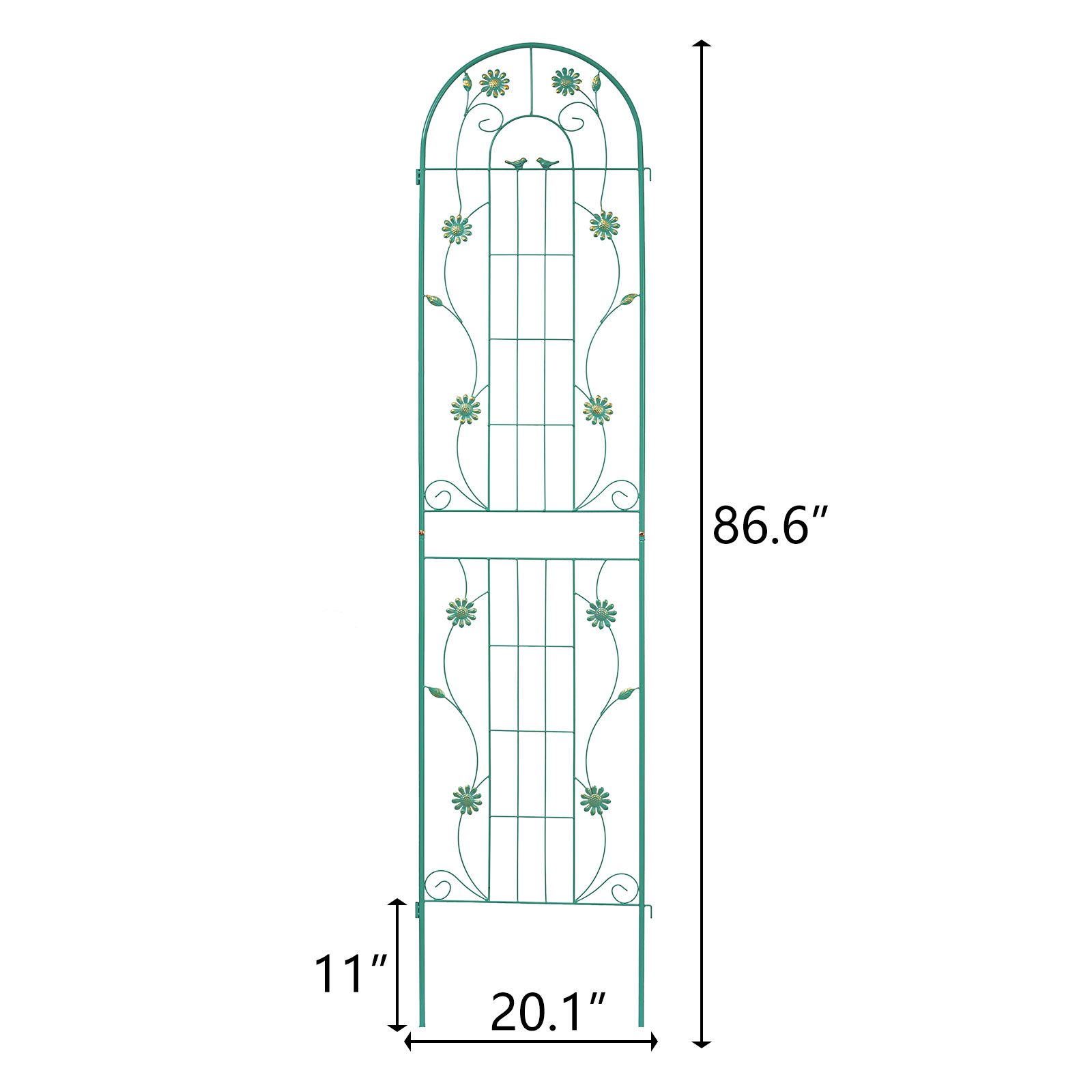 4 Pack 86.7" H x 19.7" W Garden Trellis with Coating for Climbing Plants Outdoor - Picture 75 of 84
