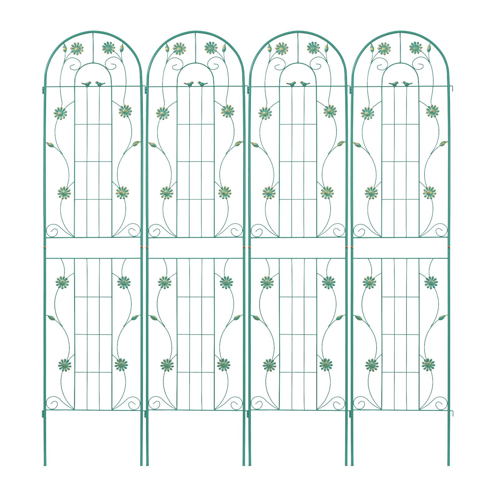 4 Pack 86.7" H x 19.7" W Garden Trellis with Coating for Climbing Plants Outdoor - Picture 73 of 84